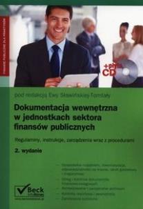 Okładka książki Dokumentacja wewnętrzna w jednoskach sektora finansów publicznych