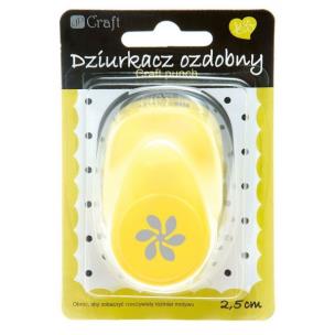 Opakowanie Dziurkacz ozdobny 2,5 cm kwiecisty czasr bpz
