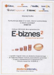 Okładka książki E-biznes do kwadratu spotęguj swoja sprzedaż DVD