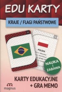 Okładka książki Edu karty Kraje flagi państwowe + gra memo