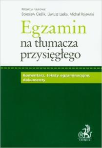 Okładka książki Egzamin na tłumacza przysięgłego