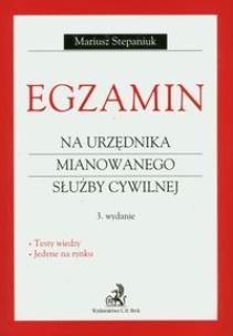 Okładka książki Egzamin na urzędnika mianowanego służby cywilnej