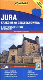 Okładka książki Jura Krakowsko-Częstochowska Przewodnik turystyczny i 2 mapy w skali 1:50000