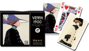 Opakowanie Karty Wiedeń 1900 Moda 2 talie