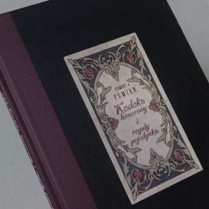 Okładka książki Kodeks honorowy i reguły pojedynku