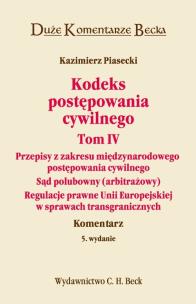 Okładka książki Kodeks postępowania cywilnego tom 4