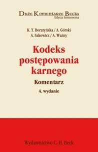 Okładka książki Kodeks postępowania karnego Komentarz wyd. 4