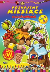 Okładka książki Kolorowanka. Poznajemy miesiące