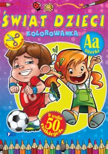 Okładka książki Kolorowanka. Świat dzieci