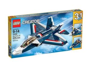 Okładka książki Lego Creator Błękitny odrzutowiec