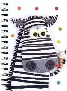 Okładka książki Notatnik A5. Zebra. Marzipan
