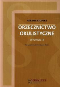 Okładka książki Orzecznictwo okulistyczne