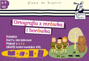 Pakiet Ortografia z mrówką i borówką. Autor:   Praca zbiorowa. Multiszop.pl Okładka książki Pakiet Ortografia z mrówką i borówką