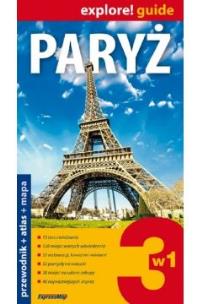 Okładka książki Paryż 3w1, przewodnik + atlas + mapa