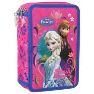 Opakowanie Piórnik z wyposażeniem 3-kom. Kraina Lodu DERFORM