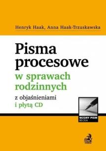 Okładka książki Pisma procesowe w sprawach rodzinnych z objaśnieniami i płytą CD
