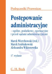 Okładka książki Postępowanie administracyjne ogólne i egzekucyjne