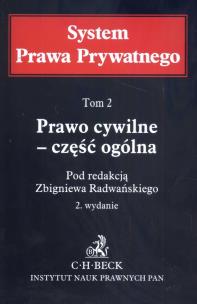 Okładka książki Prawo cywilne Część ogólna tom 2 System Prawa Prywatnego
