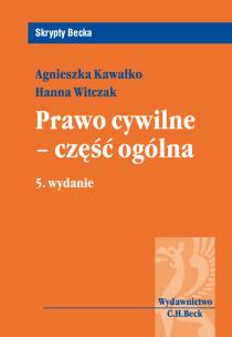Okładka książki Prawo cywilne część ogólna