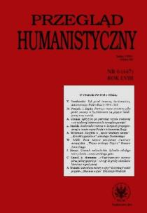 Opakowanie Przegląd Humanistyczny 6/2014
