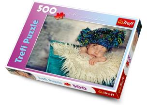 Okładka książki Puzzle 500 Popołudniowa drzemka w futerku TREFL