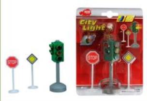 Opakowanie Sygnalizator świetlny + 2 znaki drogowe
