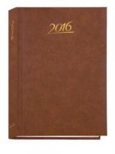Okładka książki Terminarz 2016 - A5 Standard - brązowy