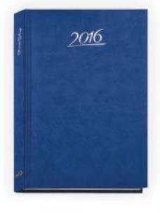 Okładka książki Terminarz 2016 - A5 Standard - granatowy