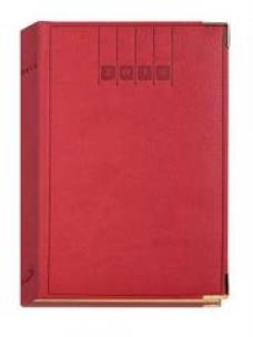 Okładka książki Terminarz 2016 - B6 Lux - złocony czerwony