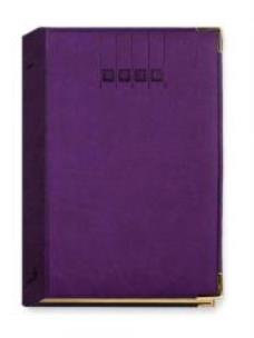 Okładka książki Terminarz 2016 - B6 Lux - złocony fioletowy