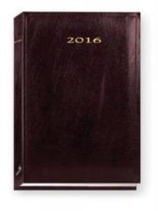 Okładka książki Terminarz 2016 - B6 Marid - bordowy