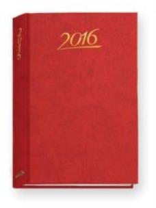 Okładka książki Terminarz 2016 - B6 Standard - czerwony