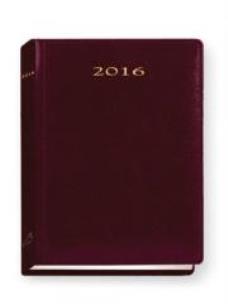 Okładka książki Terminarz 2016 - B7 Marid - bordowy