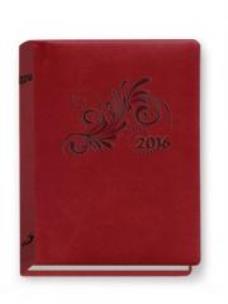 Okładka książki Terminarz 2016 - B7 Print - czerwony