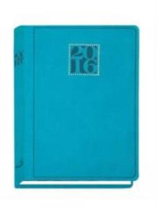 Okładka książki Terminarz 2016 - B7 Print - turkusowy