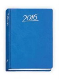 Okładka książki Terminarz 2016 - B7 Standard - niebieski