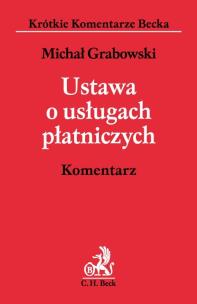 Okładka książki Ustawa o usługach płatniczych Komentarz