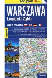 Okładka książki Warszawa Łomianki Ząbki plan miasta 1:26 000 cityline papier