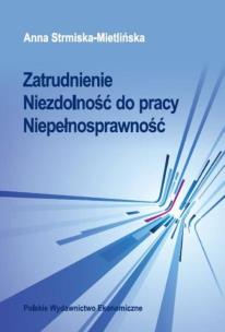 Okładka książki Zatrudnienie Niezdolność do pracy Niepełnosprawność