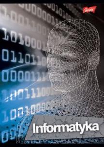 Opakowanie Zeszyt A5 laminowany w kratkę 60 kartek Informatyka UNIPAP (różne wersje wzorów)