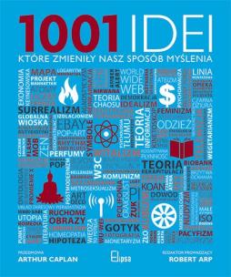 1001 idei, które zmieniły nasz sposób myślenia. Autor: Robert Arp (red.). Multiszop.pl Okładka książki 1001 idei, które zmieniły nasz sposób myślenia