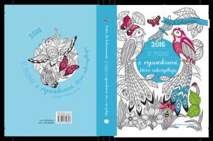 Opakowanie 52 tygodnie z rysunkami, które uskrzydlają. Notes do kolorowania