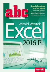 Okładka książki ABC Excel 2016 PL