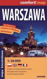 Okładka książki Comfort!map Warszawa 1:26 000 kieszonkowy plan