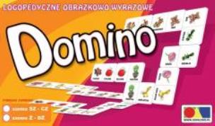 Opakowanie Domino logopedyczne obrazkowo-wyraz. Szereg SZ-CZ