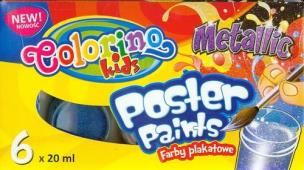 Opakowanie Farby plakatowe 6 kolorów 20 ml Metallic Colorin