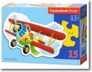 Okładka książki Funny Plane Puzzle 15 elementów