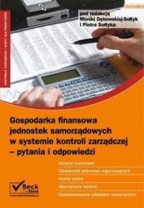 Okładka książki Gospodarka finansowa jednostek samorządowych w systemie kontroli zarządczej