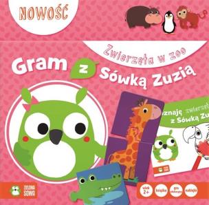 Okładka książki Gram z Sówką Zuzią Zwierzęta w zoo