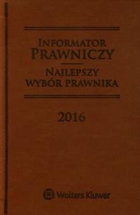 Opakowanie Informator prawniczy Najlepszy wybór prawnika 2016
